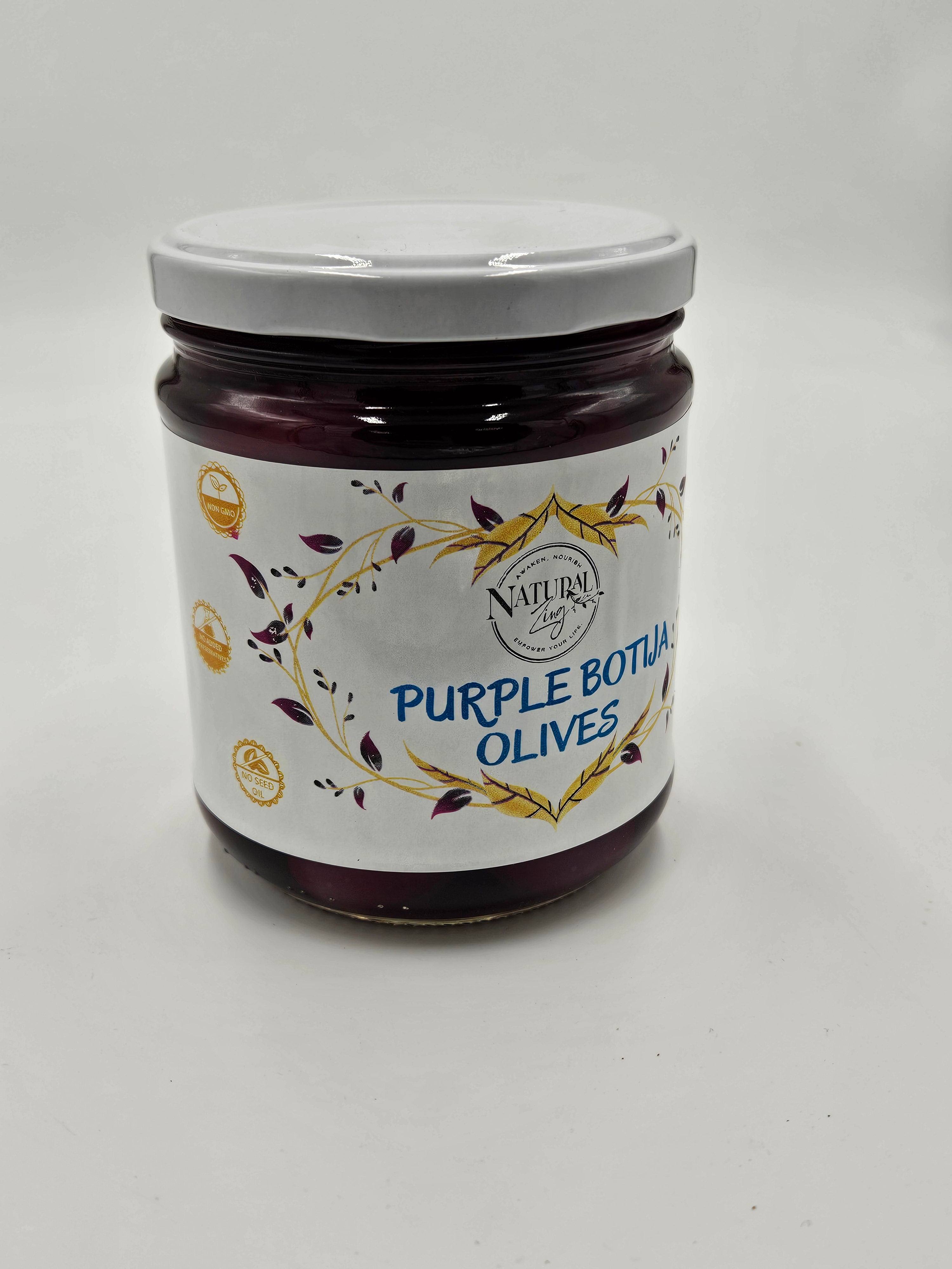 Botija Purple Olives Pint Jar