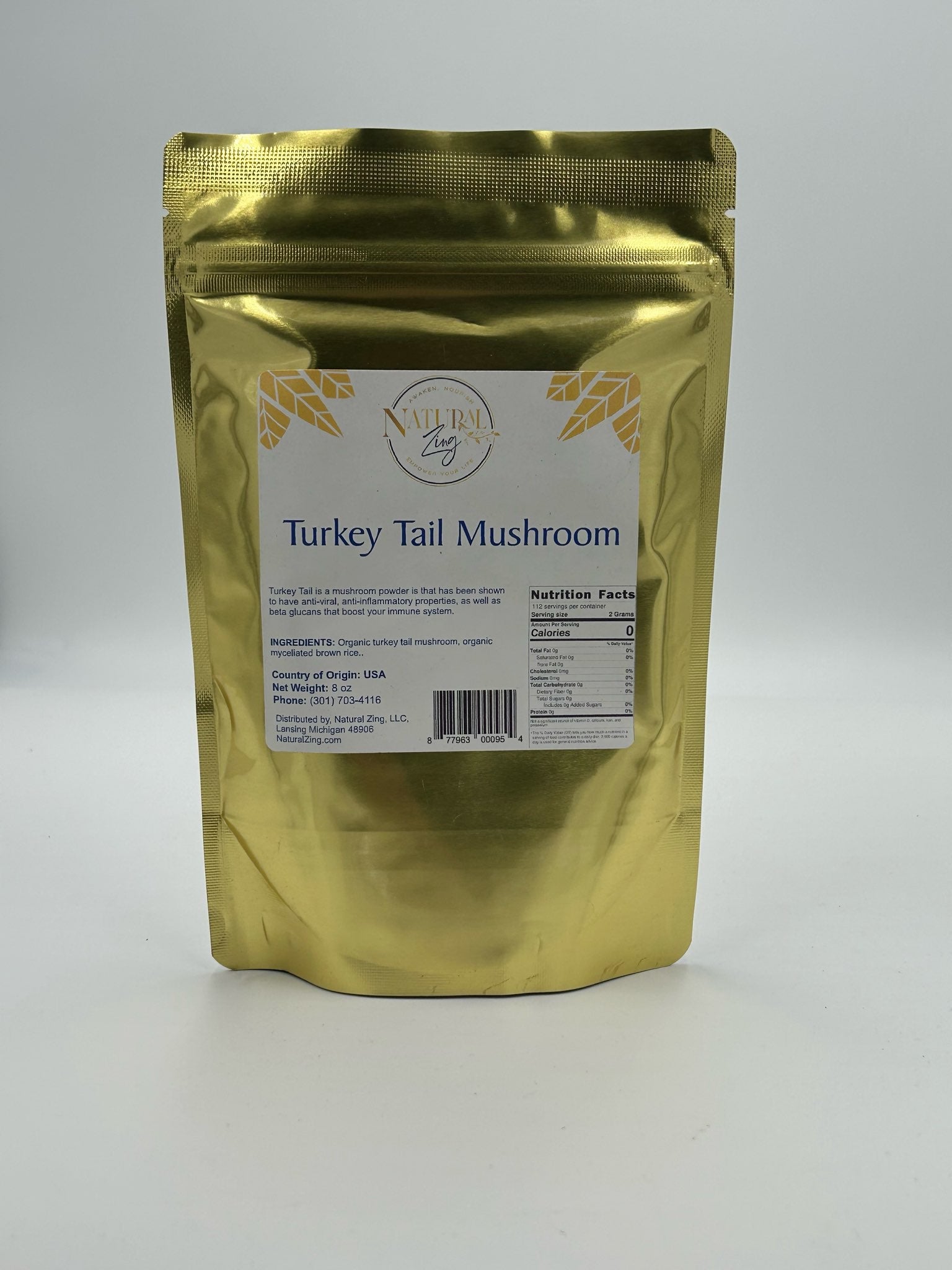 Mushroom Powder, Turkey Tail  4 oz