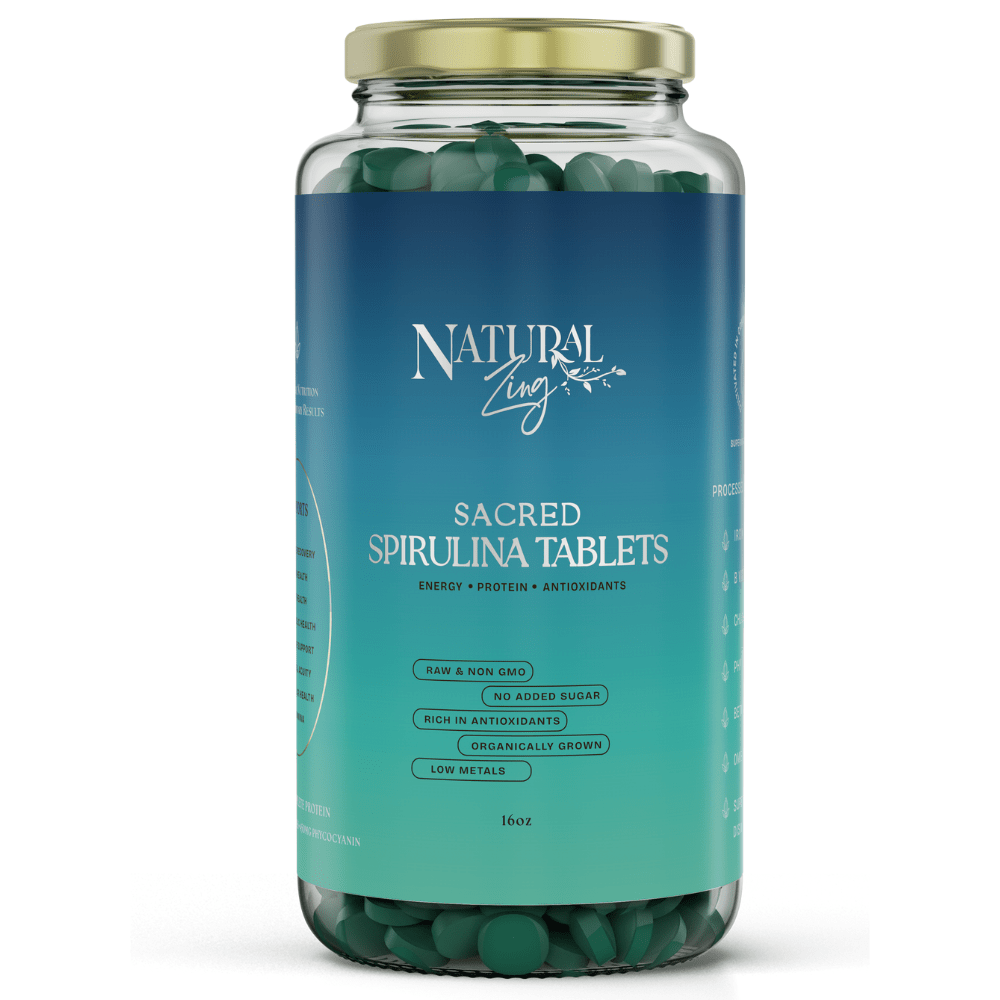 Spirulina Tablets- 2000 Tablets – Natural Zing