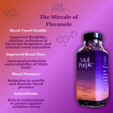 Vital Purple: High Flavanol Cocoa Nibs 10z | High Antioxidant | Low Cadmium | Raw Cacao - Natural Zing