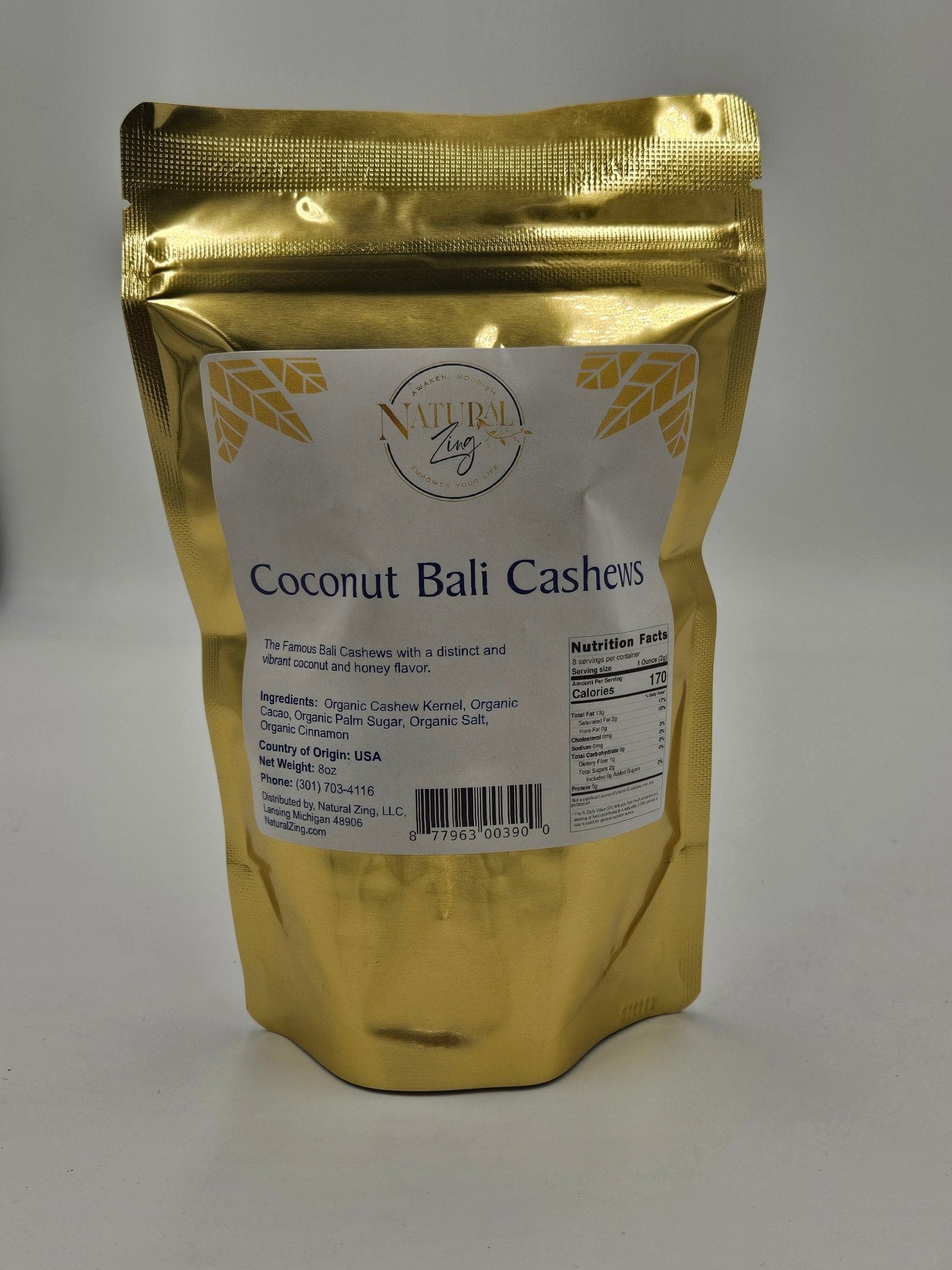 Coconut Bali Cashews 8 oz