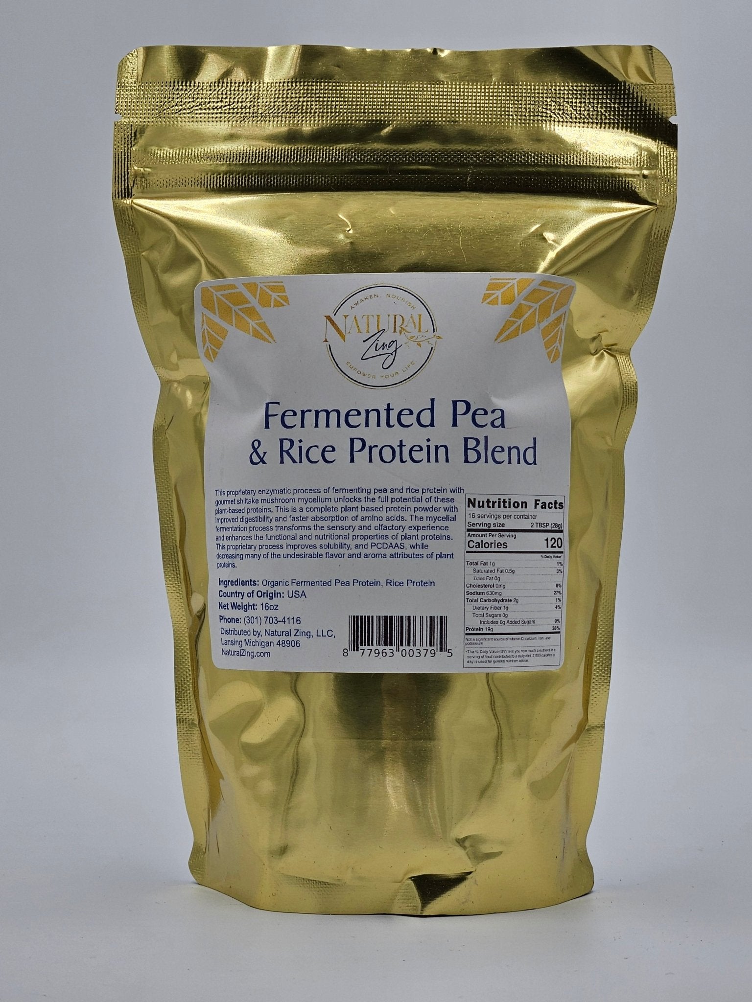 Fermented Brown Rice/Pea Protein Blend 16 oz