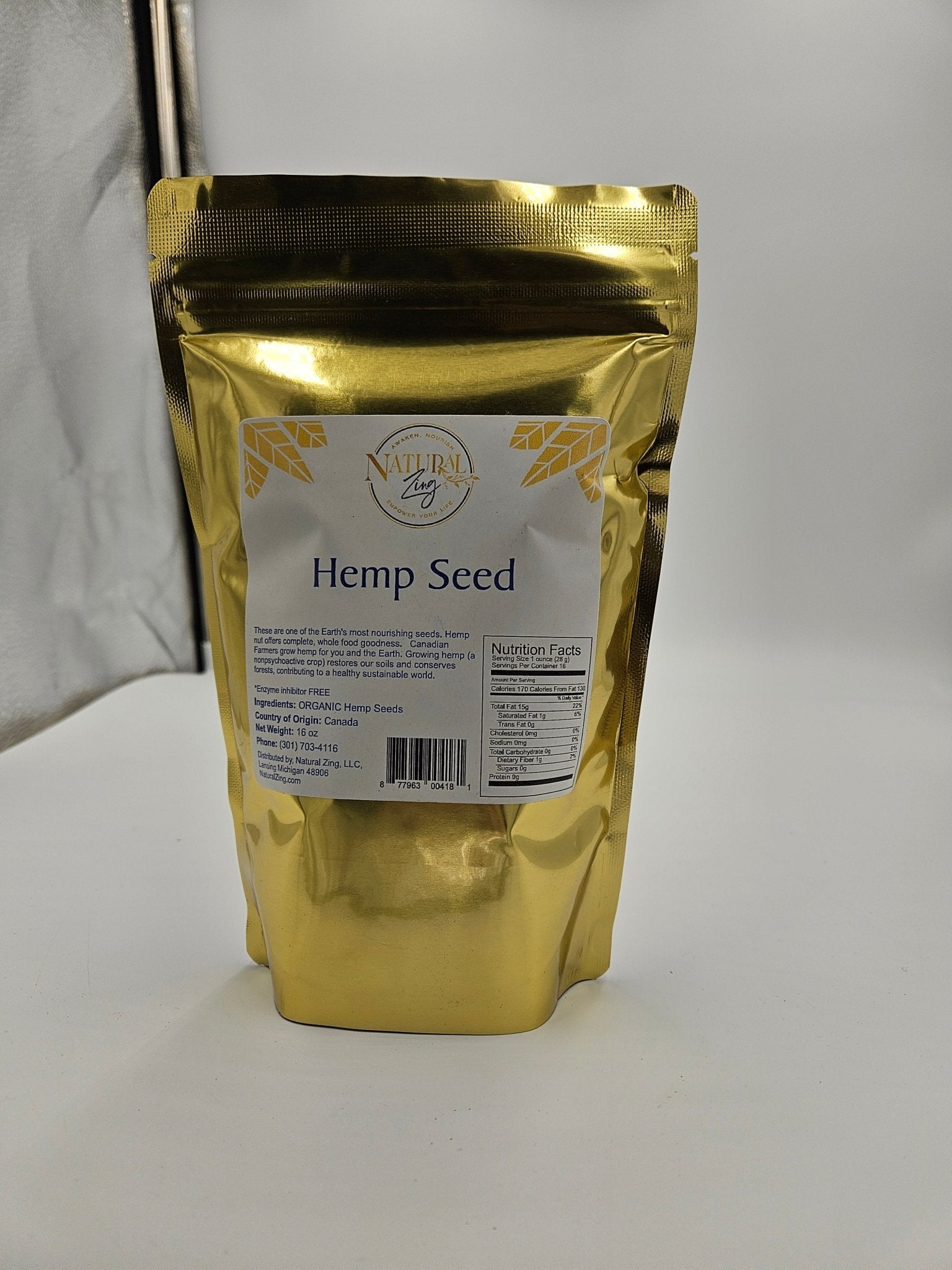 Hemp Seed Nut (Hulled) 16 oz
