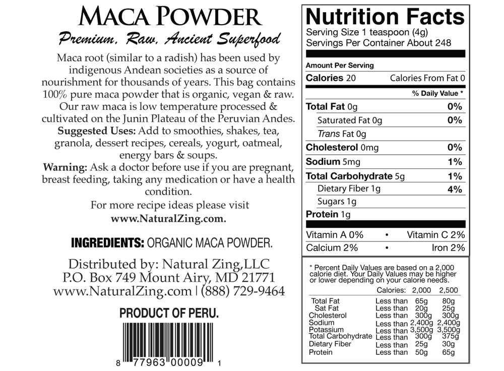 Maca Powder 2.5 LB