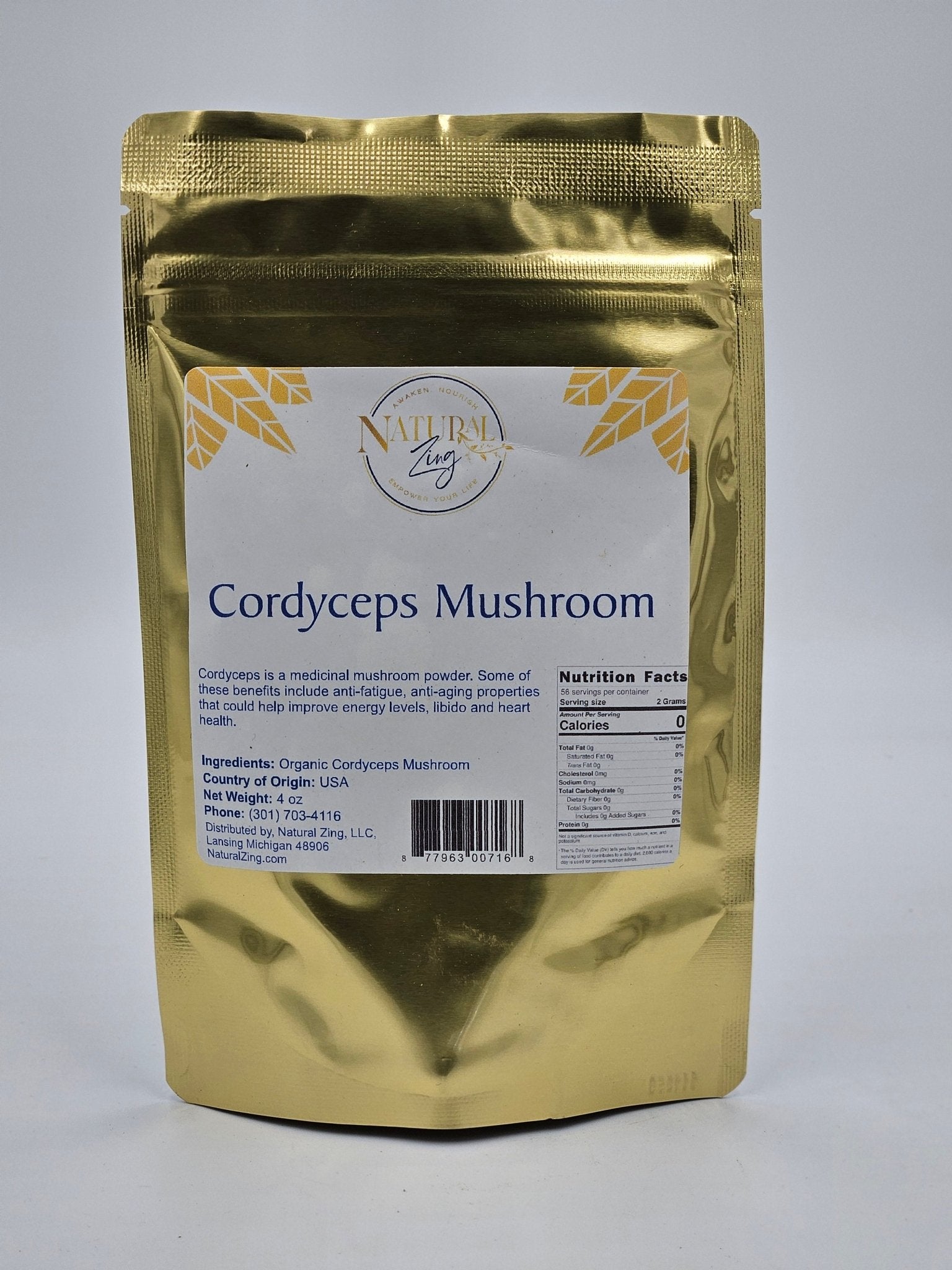 Mushroom Powder, Cordyceps 4 oz