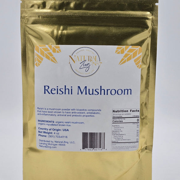 Mushroom Powder, Reishi 4 oz - Natural Zing