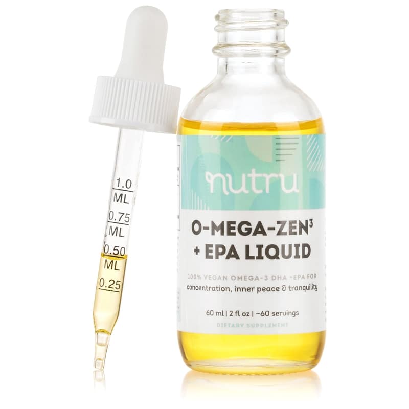 O-Mega-Zen3 with EPA Vegan DHA Supplement Liquid, 2 fl oz