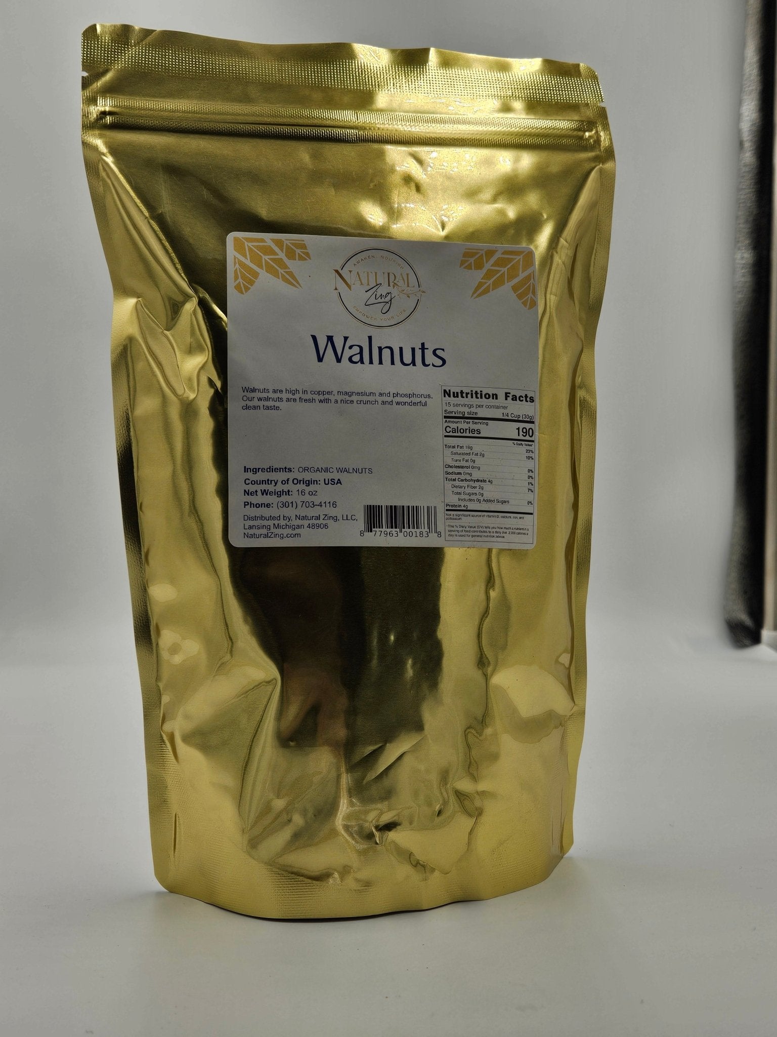 Walnut Halves 16 oz - Natural Zing