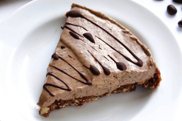 Creamy Raw Vegan Chocolate Espresso Pie - Natural Zing