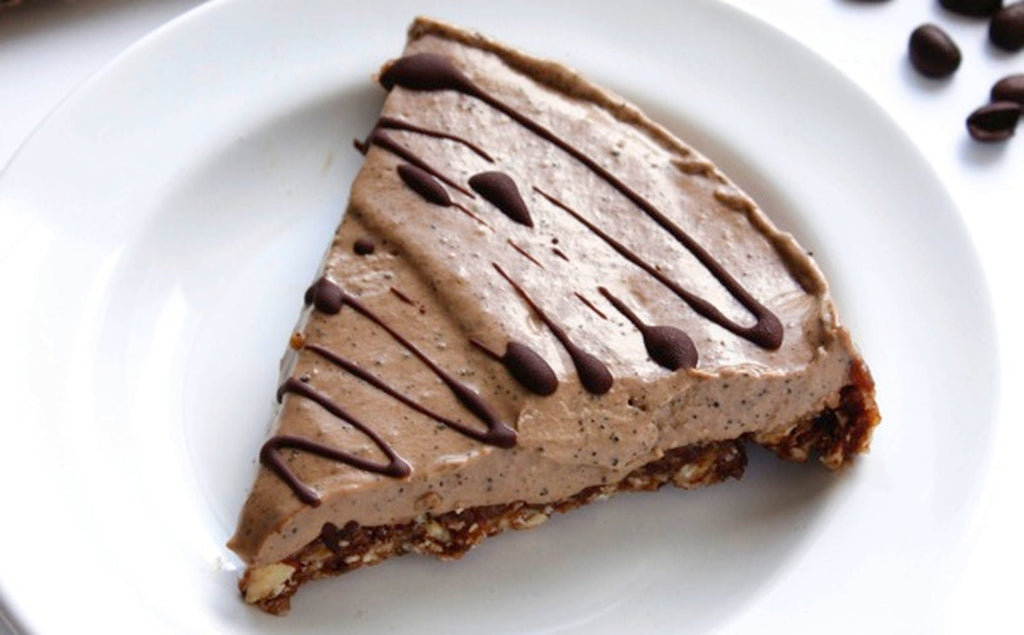 Creamy Raw Vegan Chocolate Espresso Pie