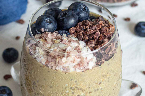 Overnight Oats with Cacao Nibs - Natural Zing