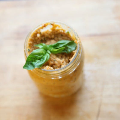 Sun-Dried Tomato Cashew Cheese Spread - Natural Zing