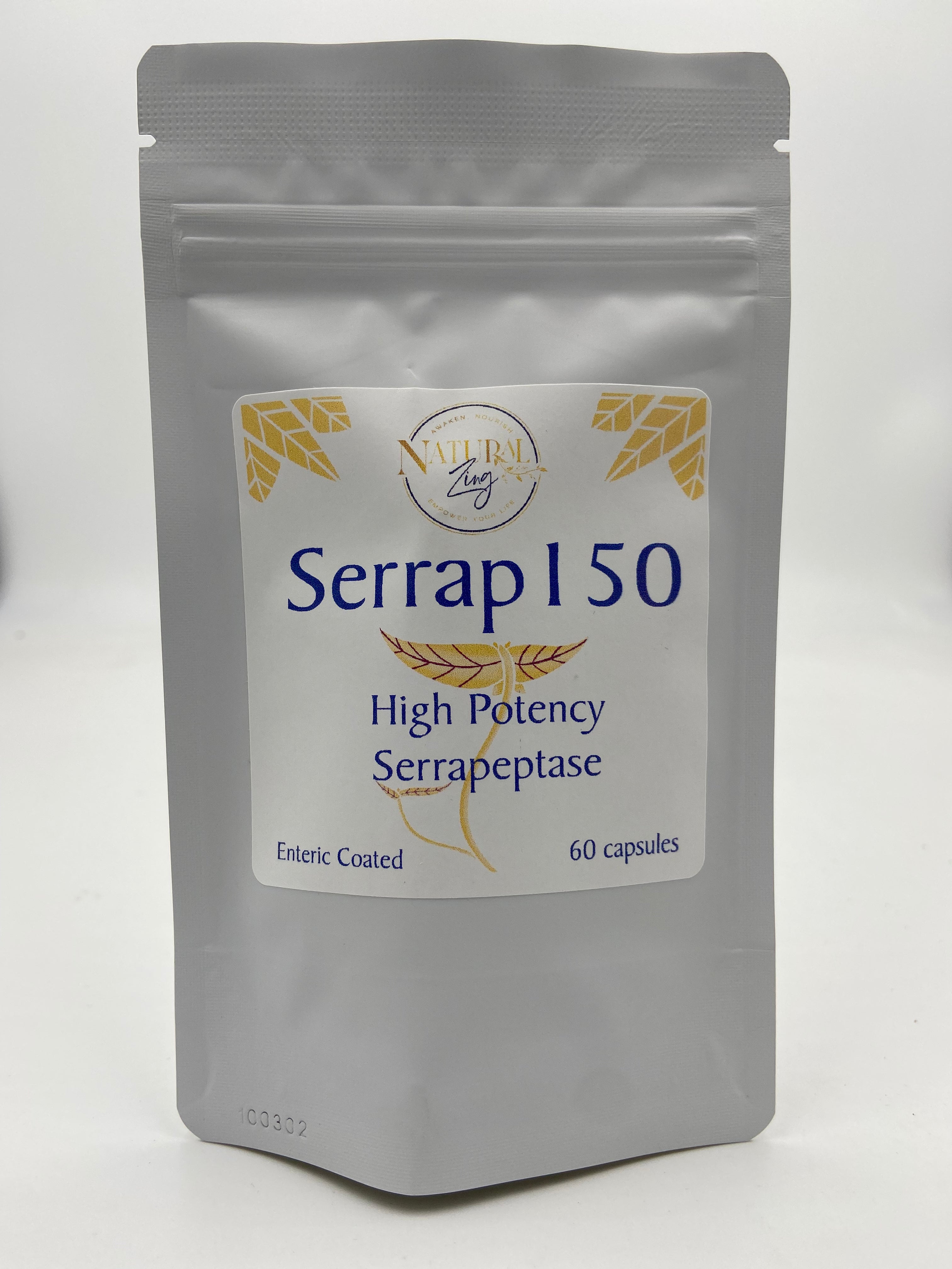 Serrap150 (Highly Potent Serrapeptase) (60 Capsules)