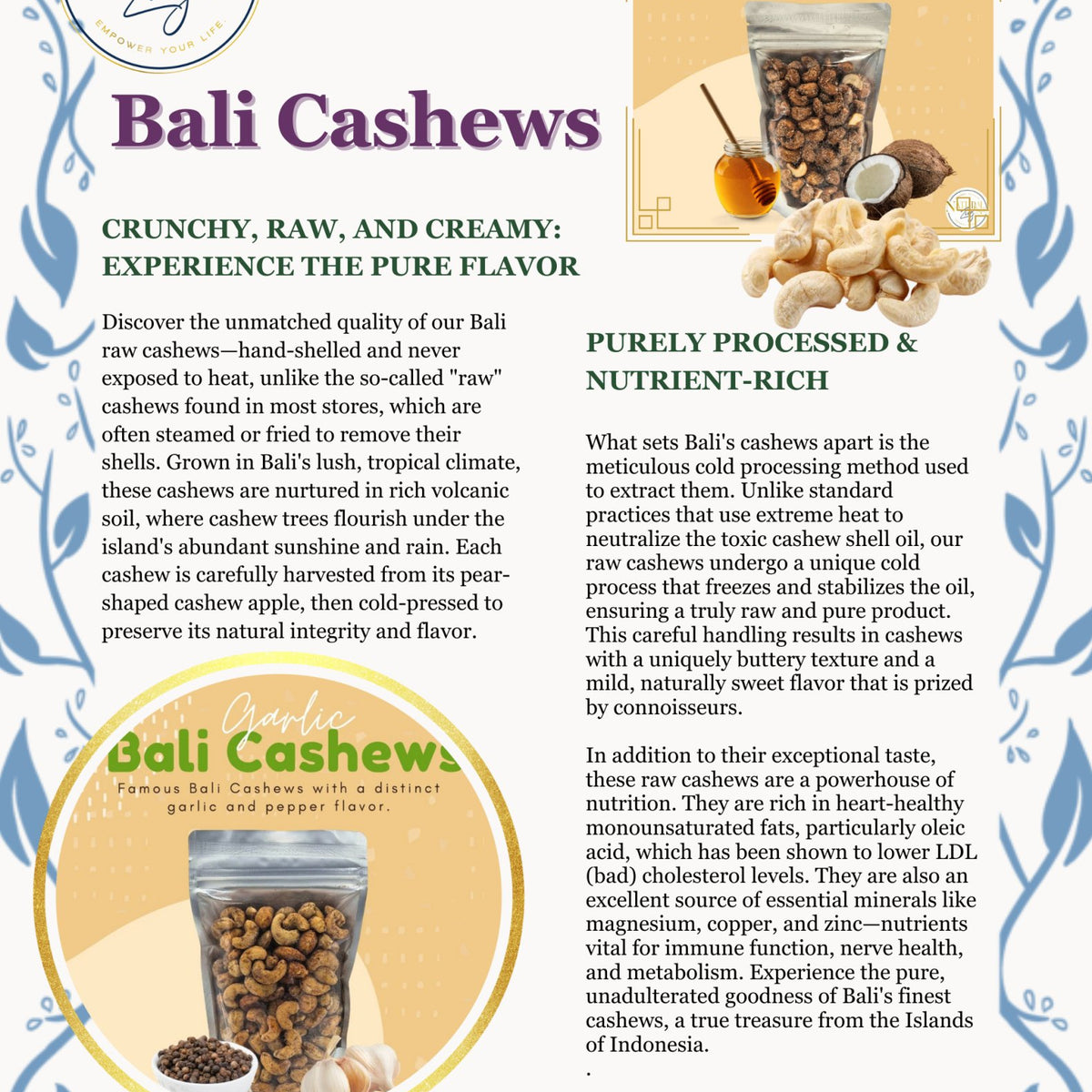 Bali Cashew Butter - Natural Zing