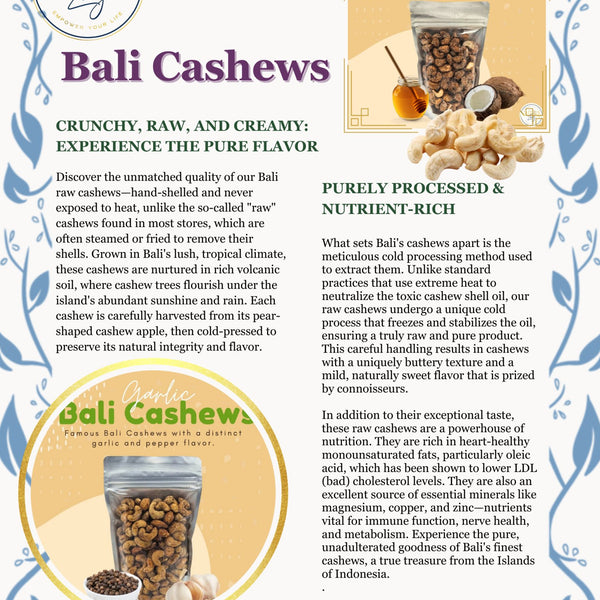 Bali Cashew Butter - Natural Zing