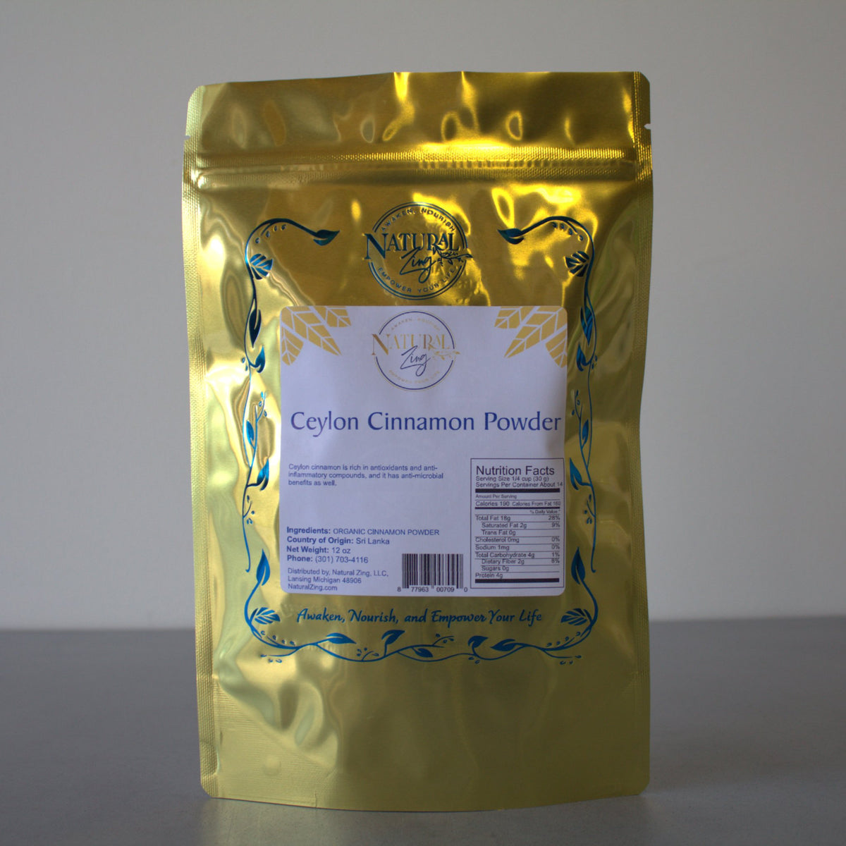 Ceylon Cinnamon Powder - 5% Oil - Natural Zing