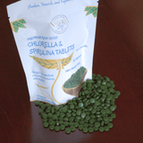 Chlorella/Spirulina/Chlorella Growth Factor Tablets 45/45/10 - Natural Zing