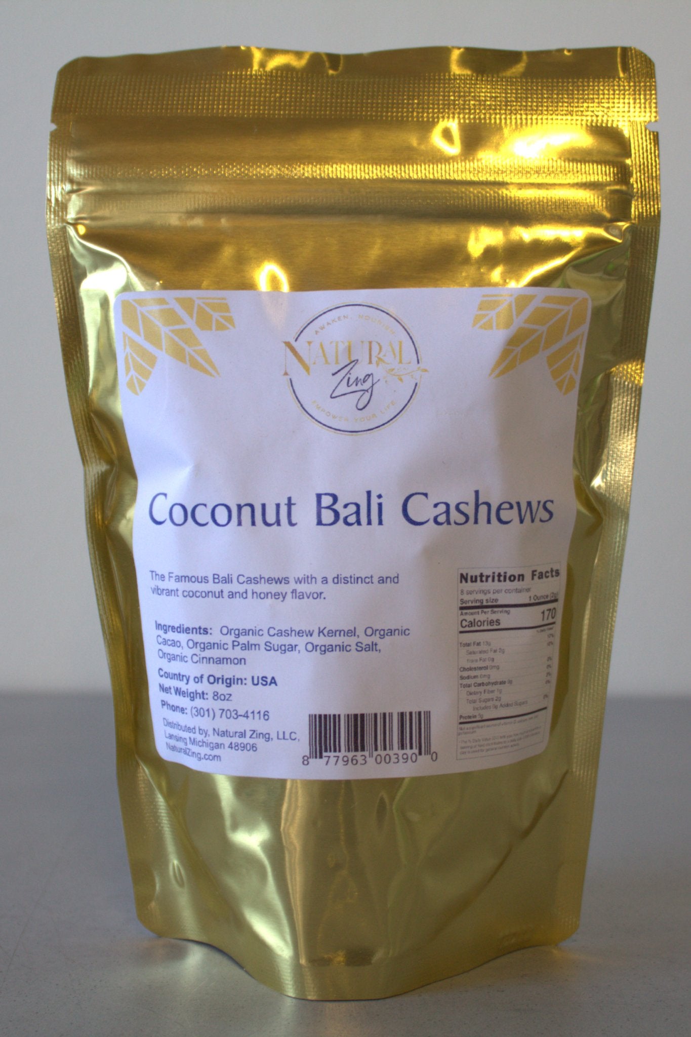 Coconut Bali Cashews - Natural Zing