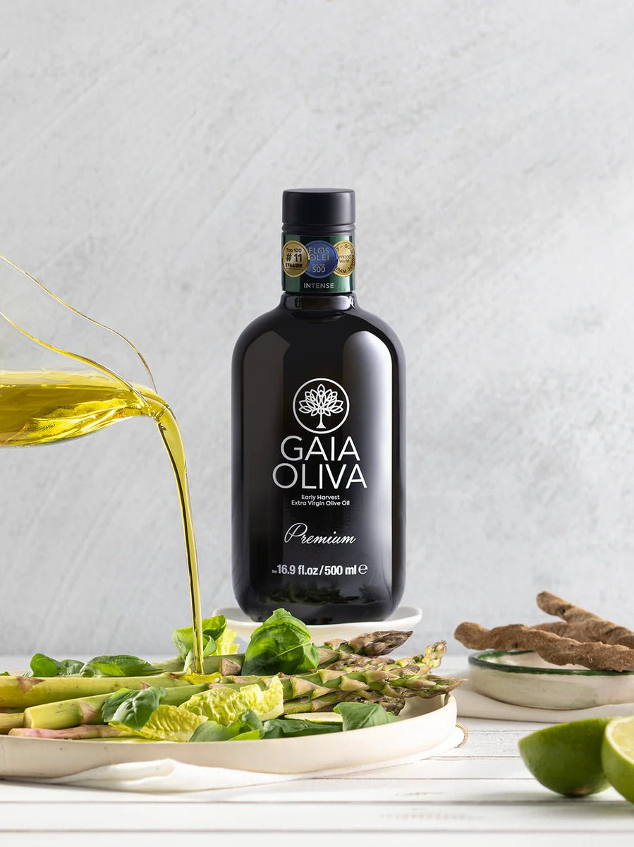 Gaia Oliva Extra Virgin Olive Oil 16.9oz (Award Winning) - Natural Zing