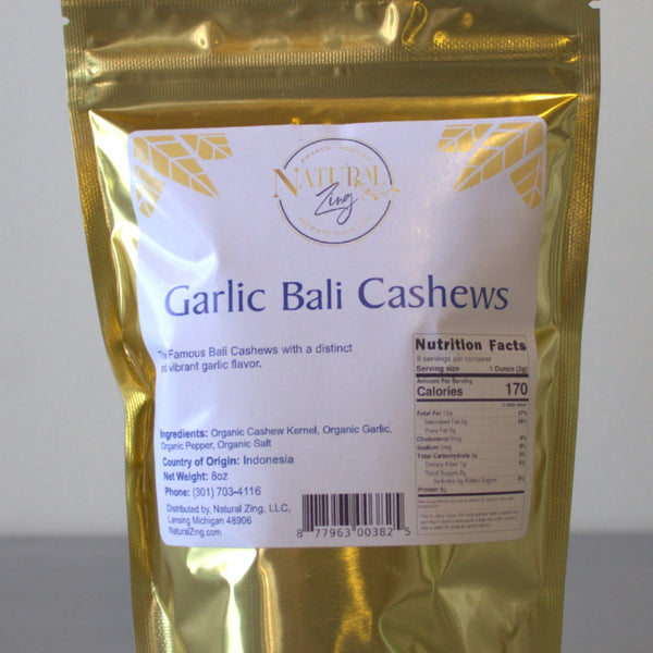 Garlic Bali Cashews - Natural Zing