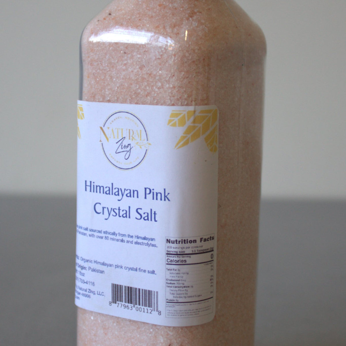 Himalayan Pink Finely Ground Salt Shaker - Natural Zing