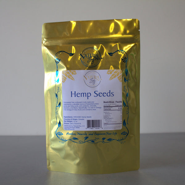 Hulled Hemp Seed Nut - Natural Zing