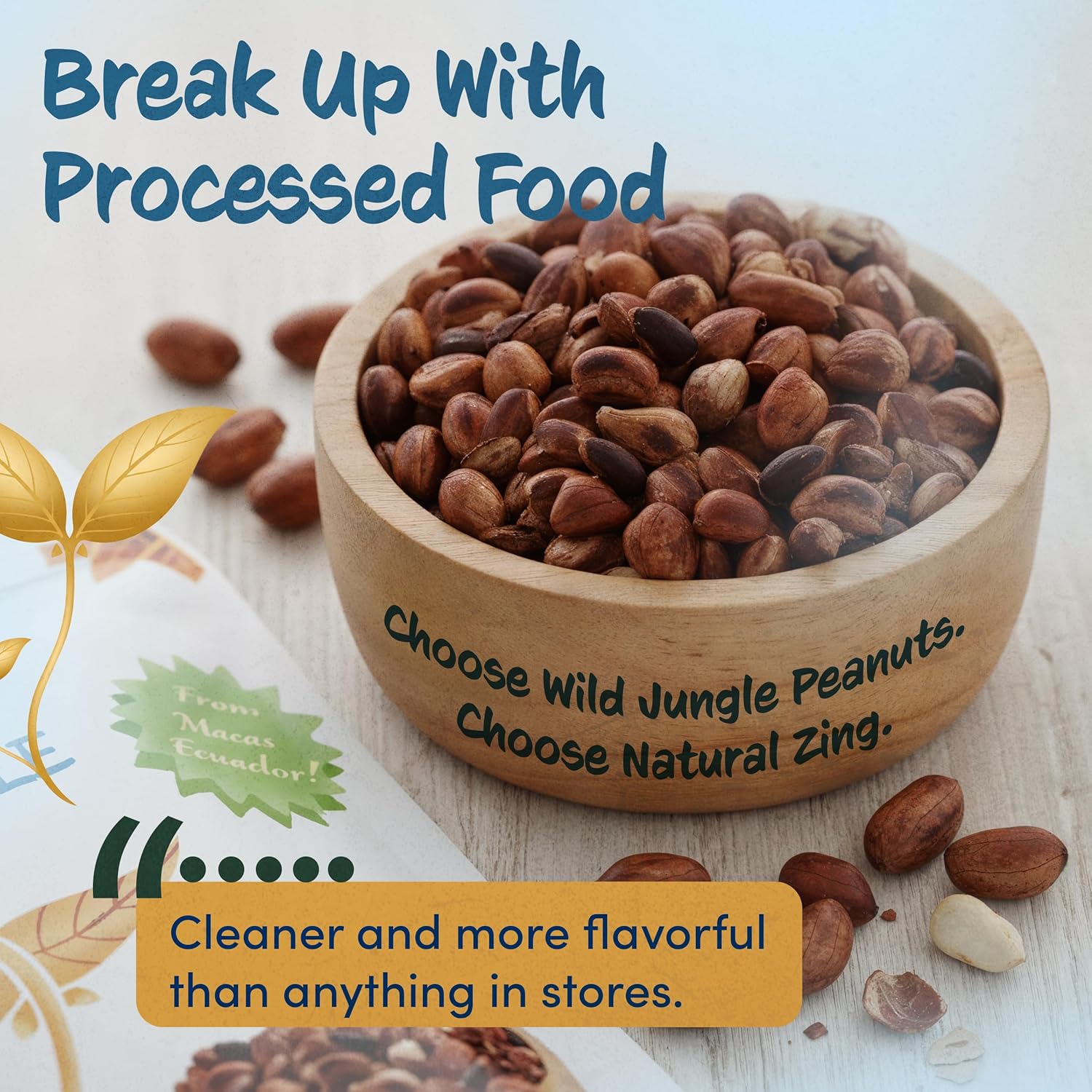 Wild Jungle Raw Peanuts (No Aflatoxins) – Natural Zing