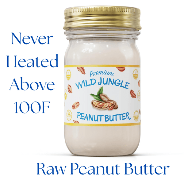 Jungle Peanut Butter | Raw Peanut Butter | Unroasted Peanut Butter - Natural Zing