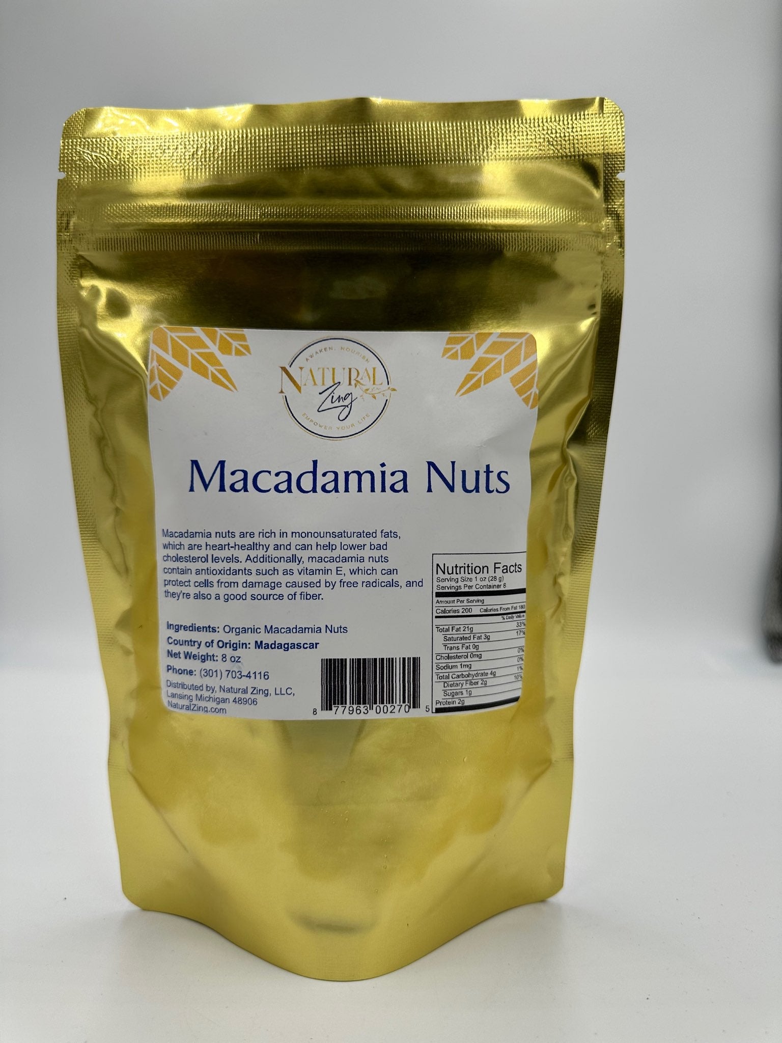 Macadamia Nuts 8 oz (Madagascar)