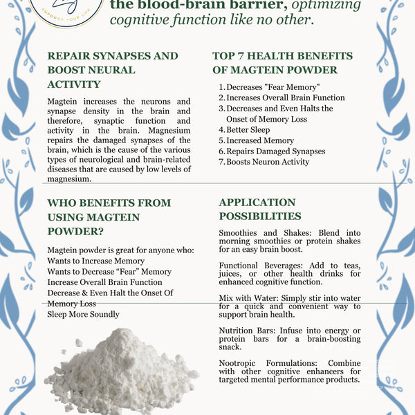 Magtein Powder - Natural Zing