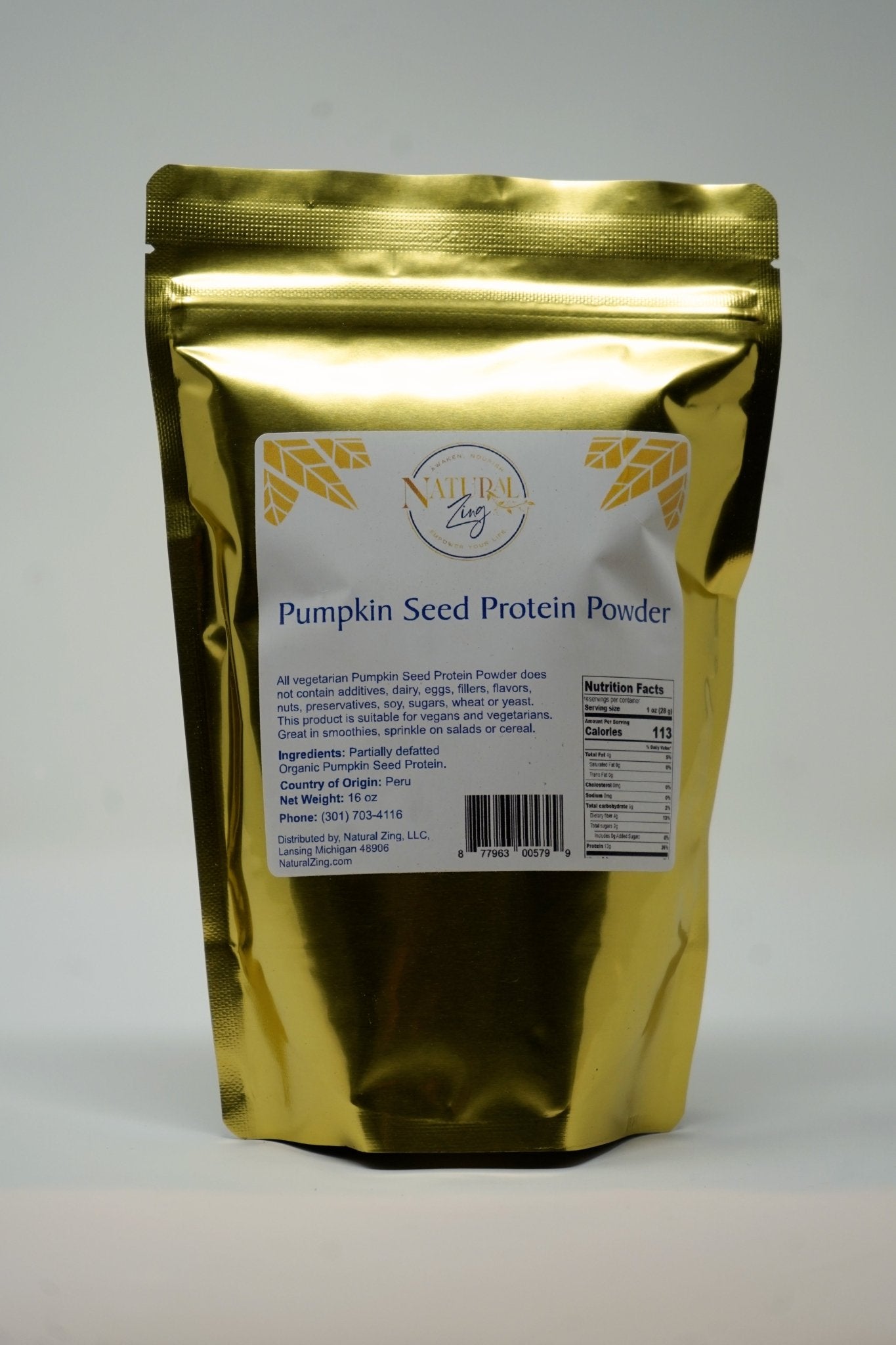 Pumpkin Seed Protein Powder - Natural Zing