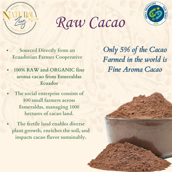 Raw Cacao Beans - Criollo - Natural Zing