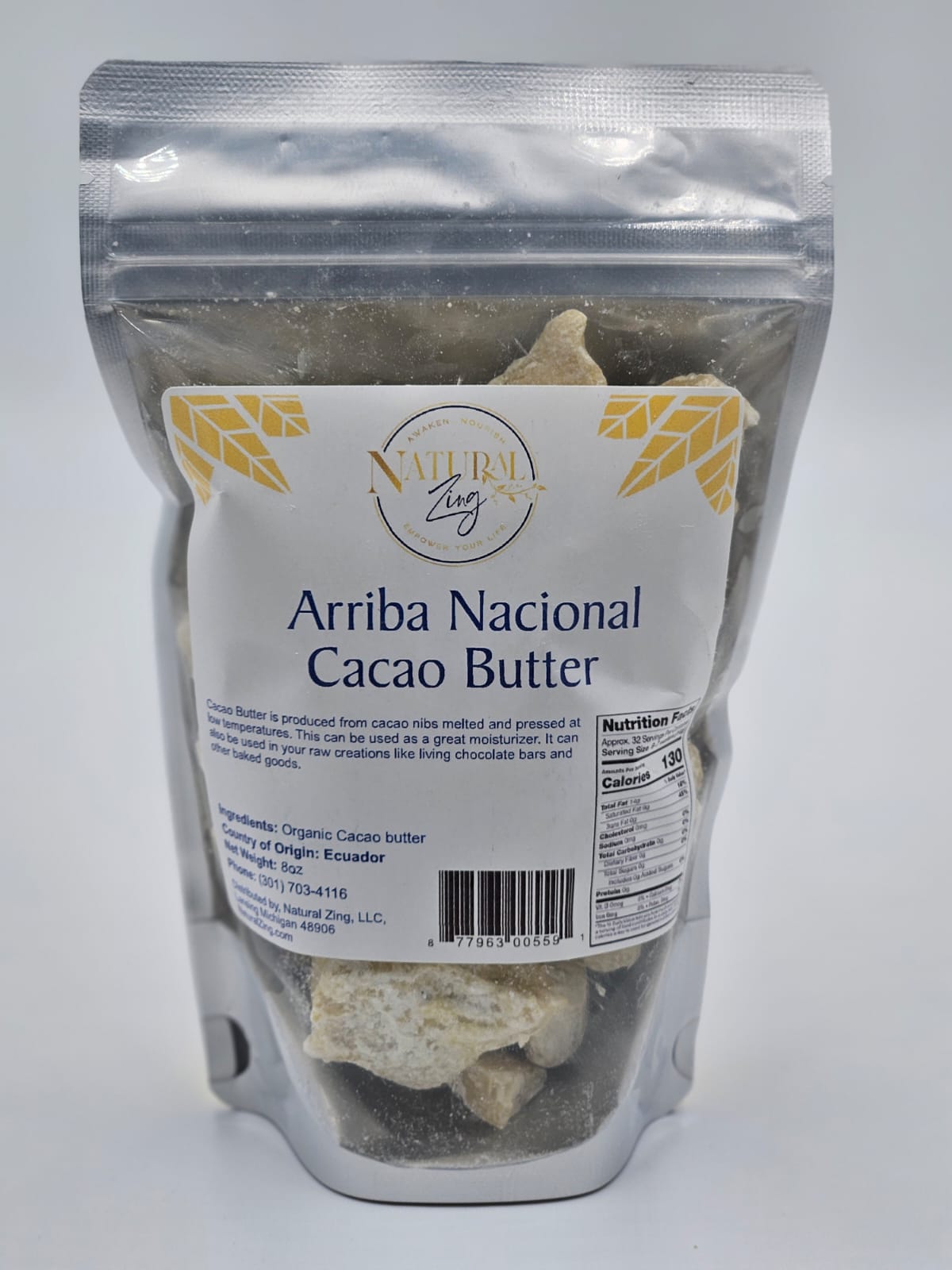 Raw Cacao Butter - Arriba Nacional