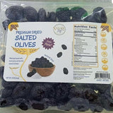 Salted Peruvian Botija Black Dried Olives (Pitted) - Natural Zing