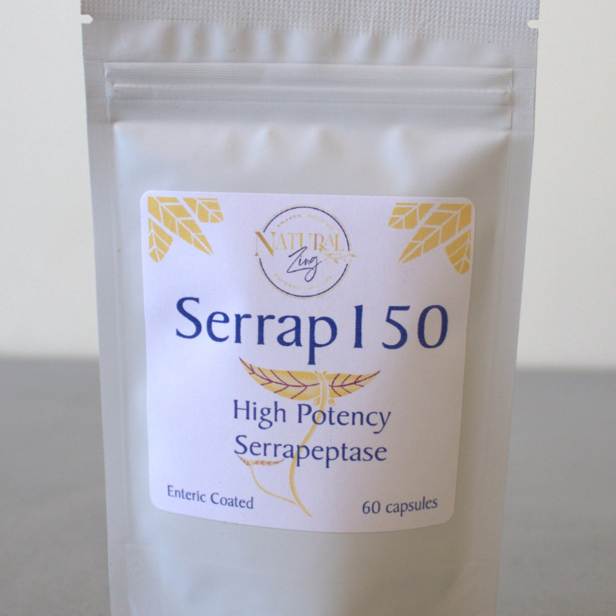 Serrap150 (Highly Potent Serrapeptase) (60 Capsules) - Natural Zing