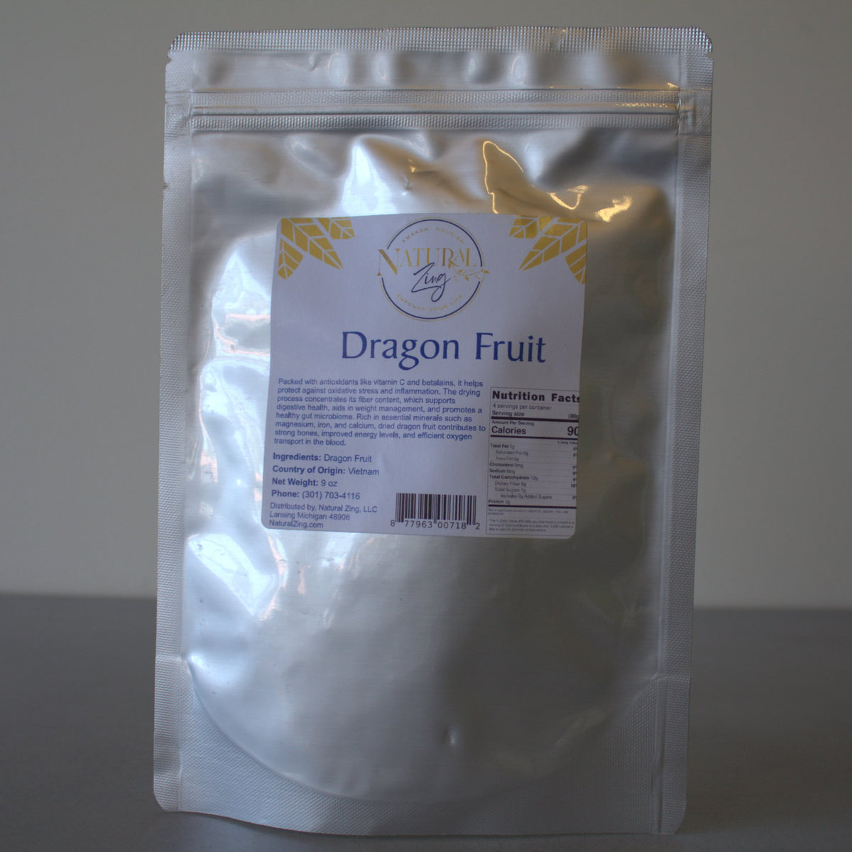 Soft Dried Dragon Fruit - Natural Zing