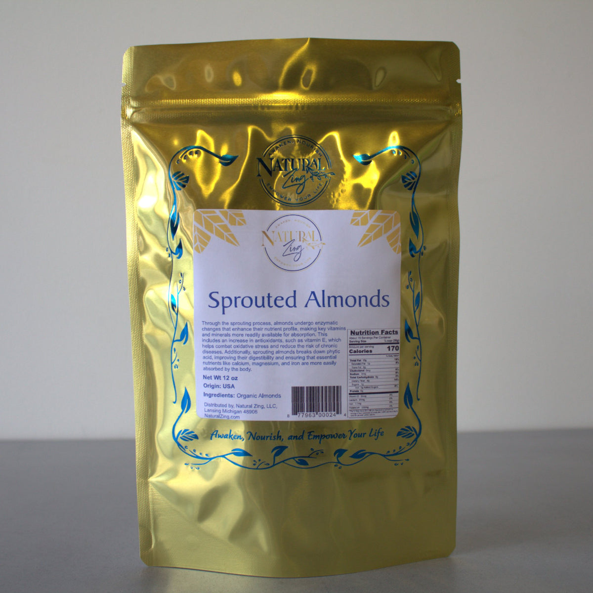 Sprouted California Almonds - Natural Zing