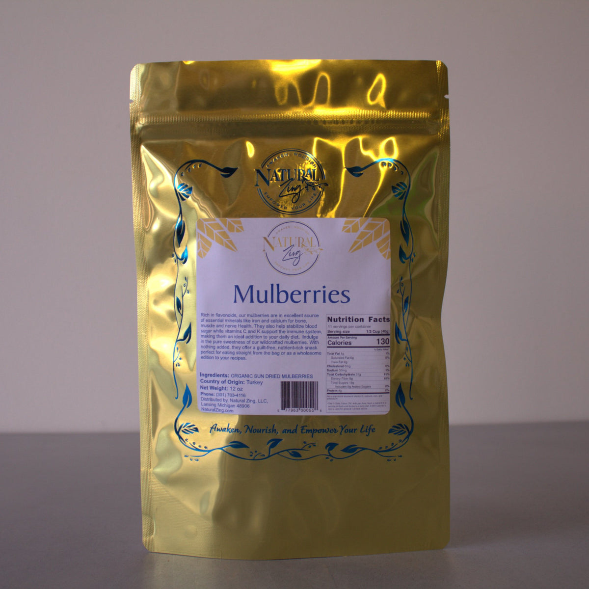 Sun - Dried Mulberries - Natural Zing