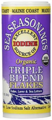 Triple Blend Flakes - Laver, Nori, Sea Lettuce shaker 1.5 oz - Natural Zing