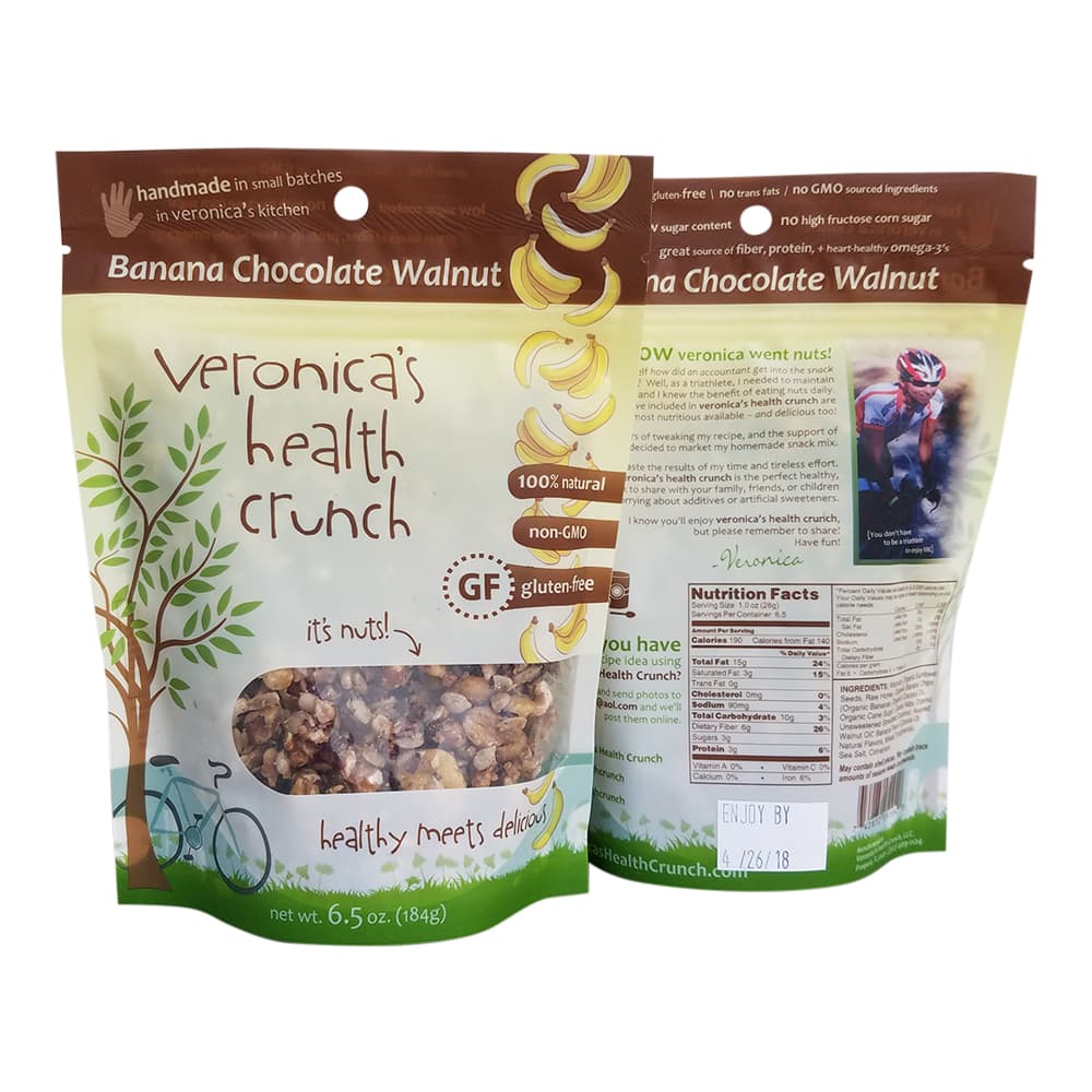 Veronica's Health Crunch - Chocolate, Banana & Walnut - Natural Zing