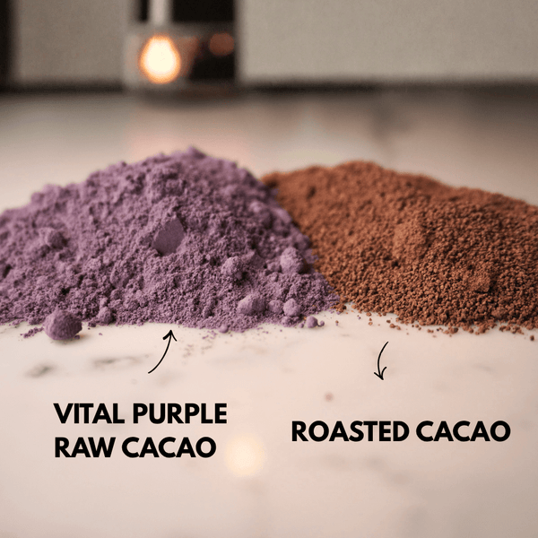 Vital Purple: High Flavanol Cocoa Powder- 25% Fat | 6 oz | High Antioxidant Cacao | Low Cadmium Cacao - Natural Zing