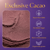 Vital Purple: High Flavanol Cocoa Powder- 25% Fat | 6 oz | High Antioxidant Cacao | Low Cadmium Cacao - Natural Zing