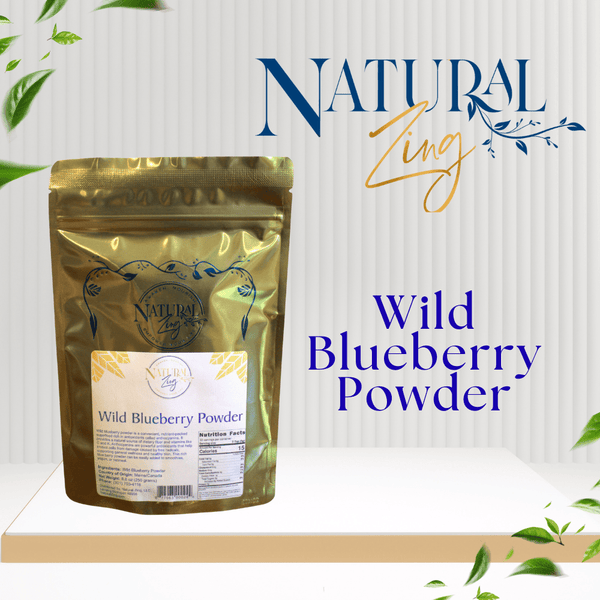 Wild Blueberry Powder | Antioxidants | Wildcrafted, Selected, Rare | Anthocyanins | 8.8 oz - Natural Zing