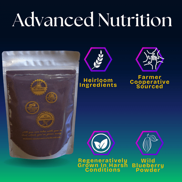 Wild Blueberry Powder | Antioxidants | Wildcrafted, Selected, Rare | Anthocyanins | 8.8 oz - Natural Zing