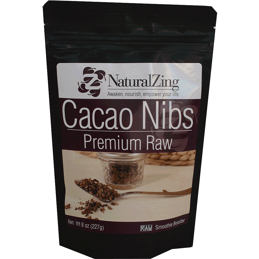 ***【3 Pack】-Cacao Nibs 8 oz - Natural Zing