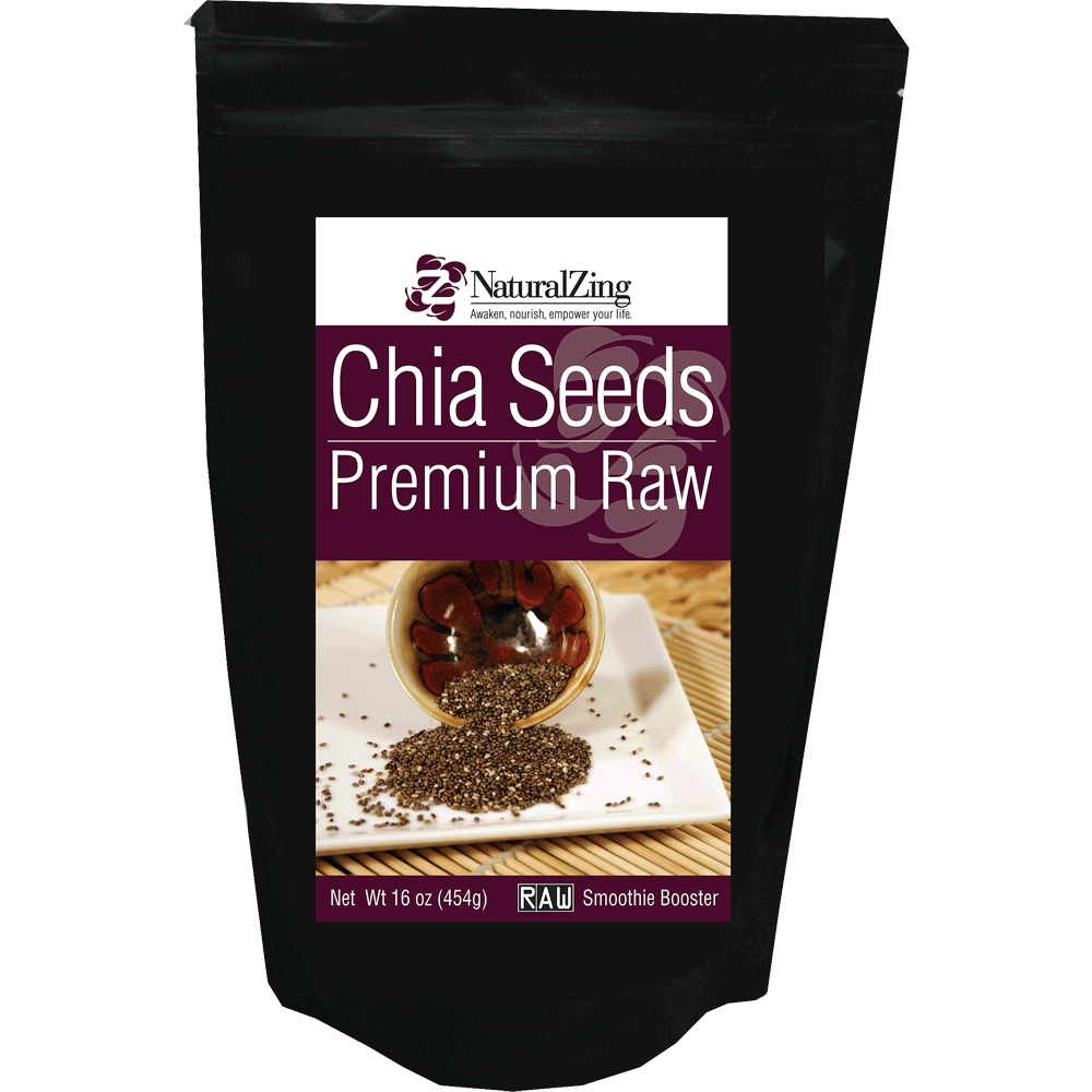 ***【3 pack】-Chia Seeds 16 oz - Natural Zing