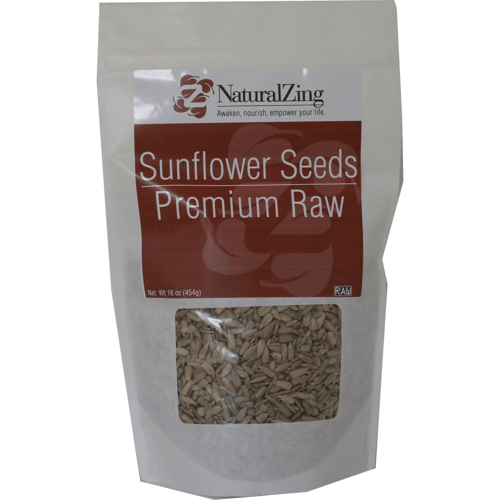 ***【3 pack】-Sunflower Seeds, hulled 16 oz - Natural Zing