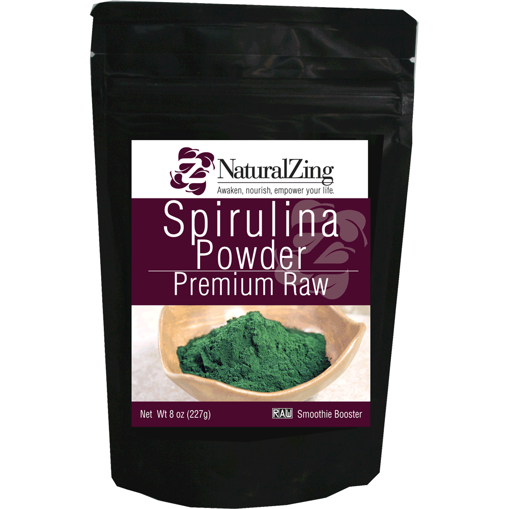 *** 5 pack - Spirulina Powder 8 oz - Natural Zing
