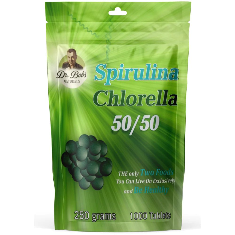 50% Chlorella 50% Spirulina Tablets