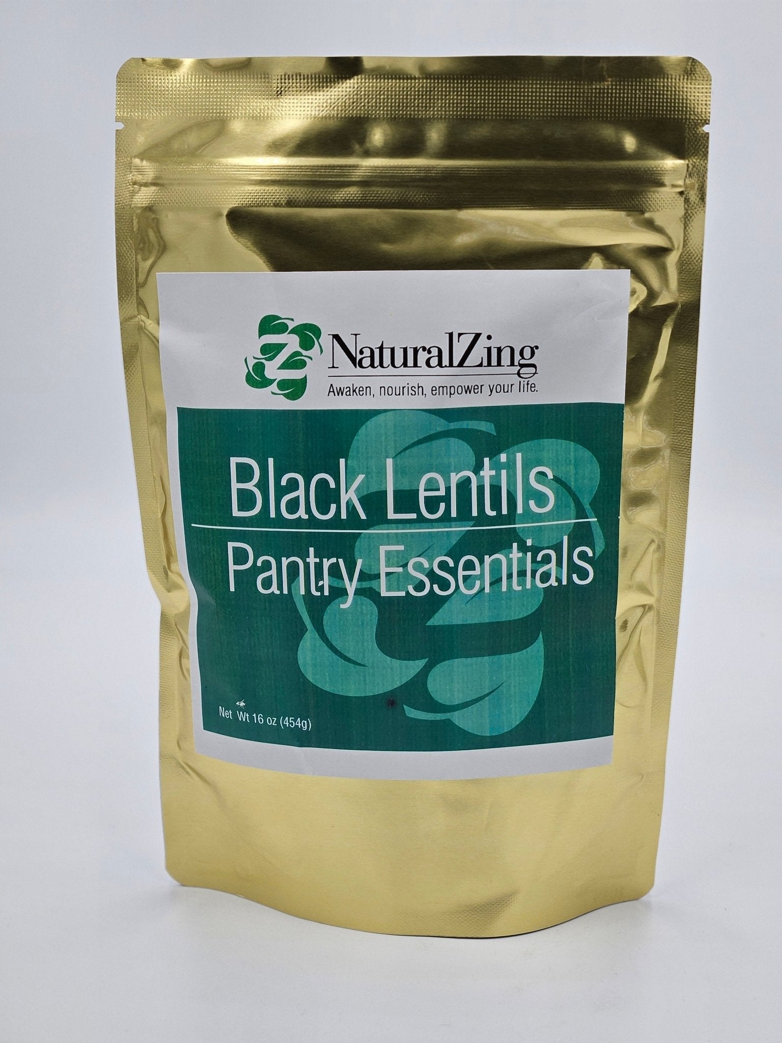 Black Lentils 16 oz - Natural Zing